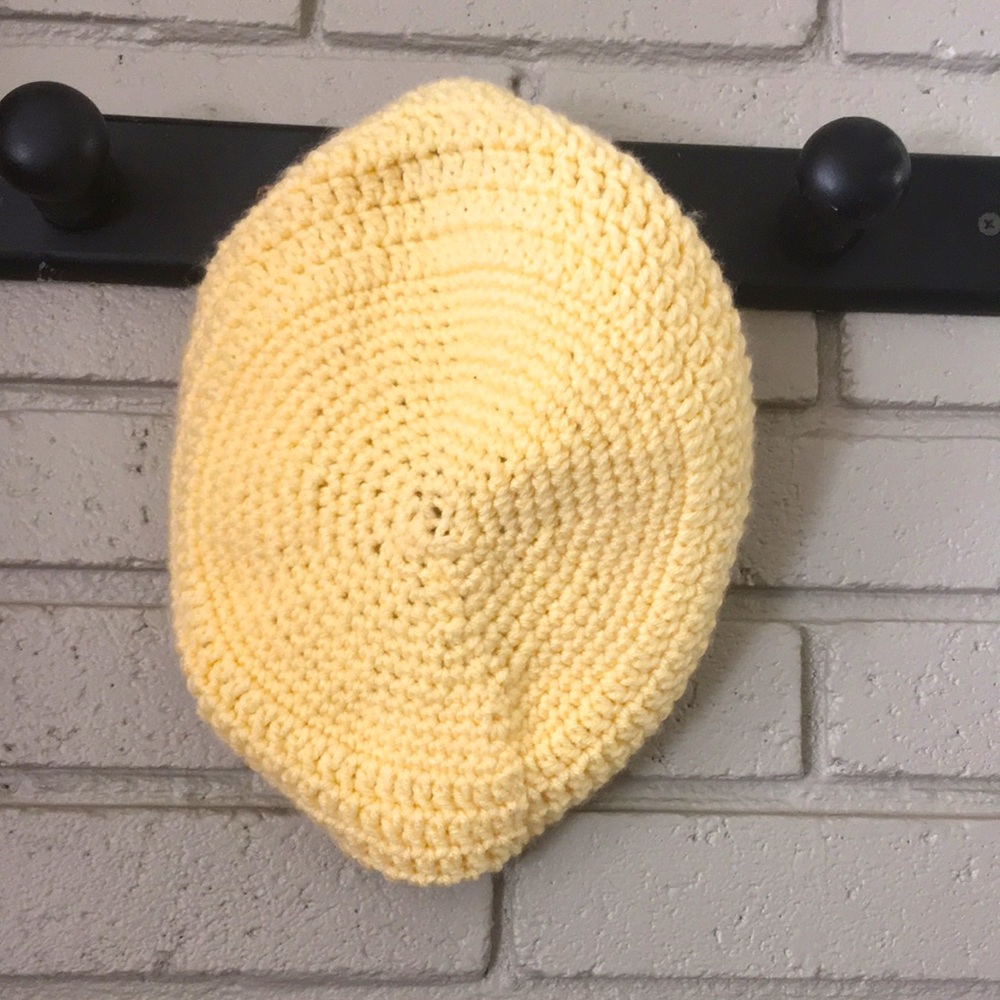 Cream Hand-Crocheted Fall/Winter Hat - Picture 3 of 12